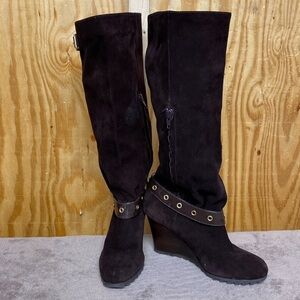 Michael Kors size 7M leather suede boots